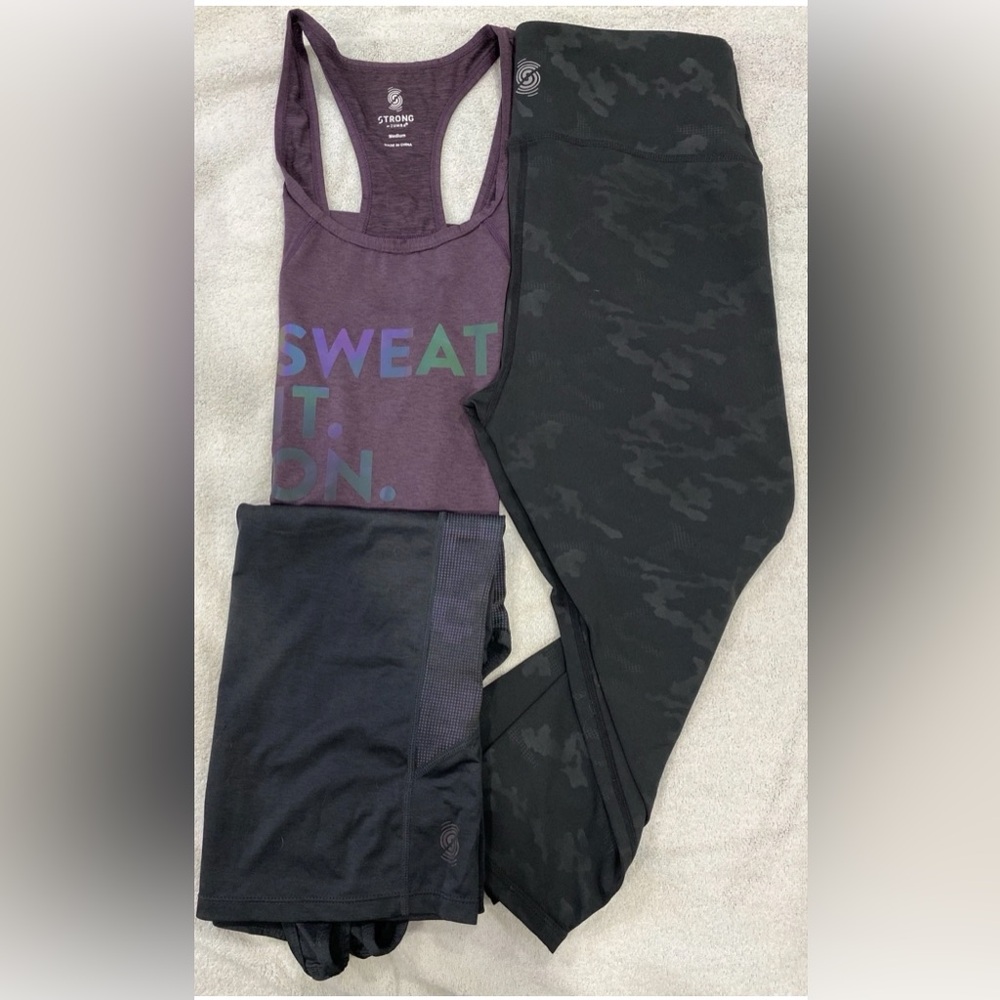 ZUMBA SALE! 3-piece Strong Nation Purple and Black Activewear Set